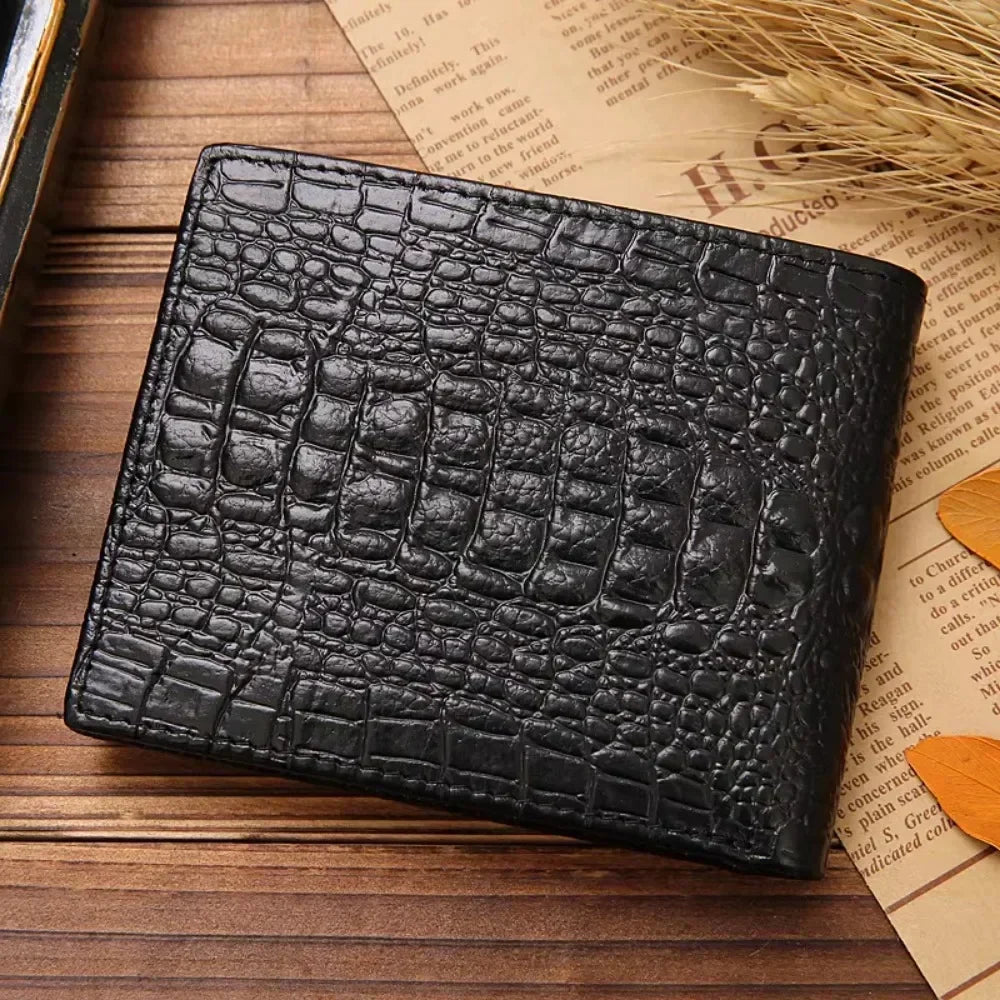 Luxury Crocodile Leather Wallet – Bold, Elegant & Genuine