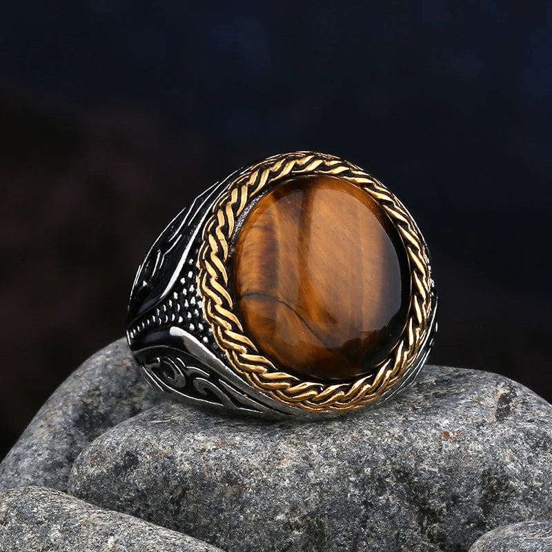 Gravín Rings – Black & Tiger Eye Zircon Collection | 2024