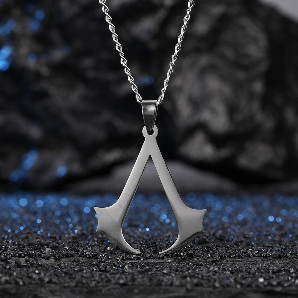 Assassin’s Creed Stainless Steel Pendant – Gamer Necklace for Men & Women