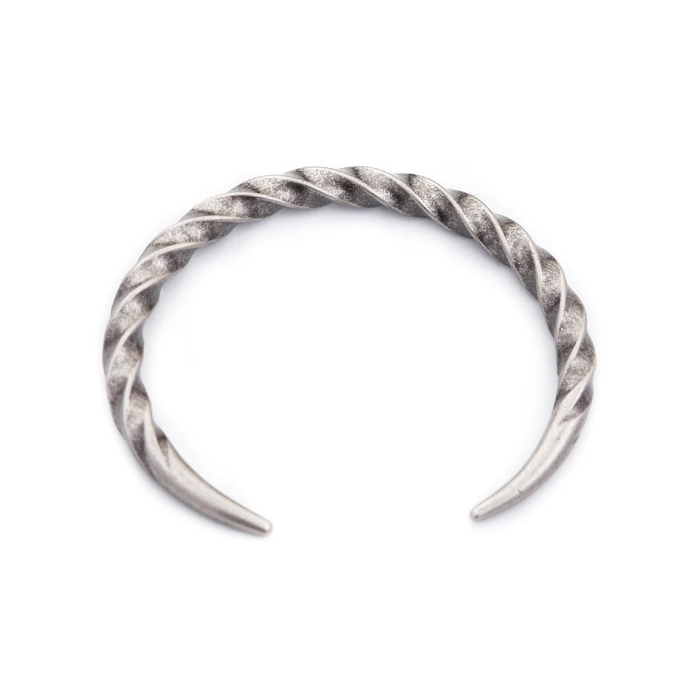 Gravín Forge Twist Cuff – Vintage 316L Steel Bracelet