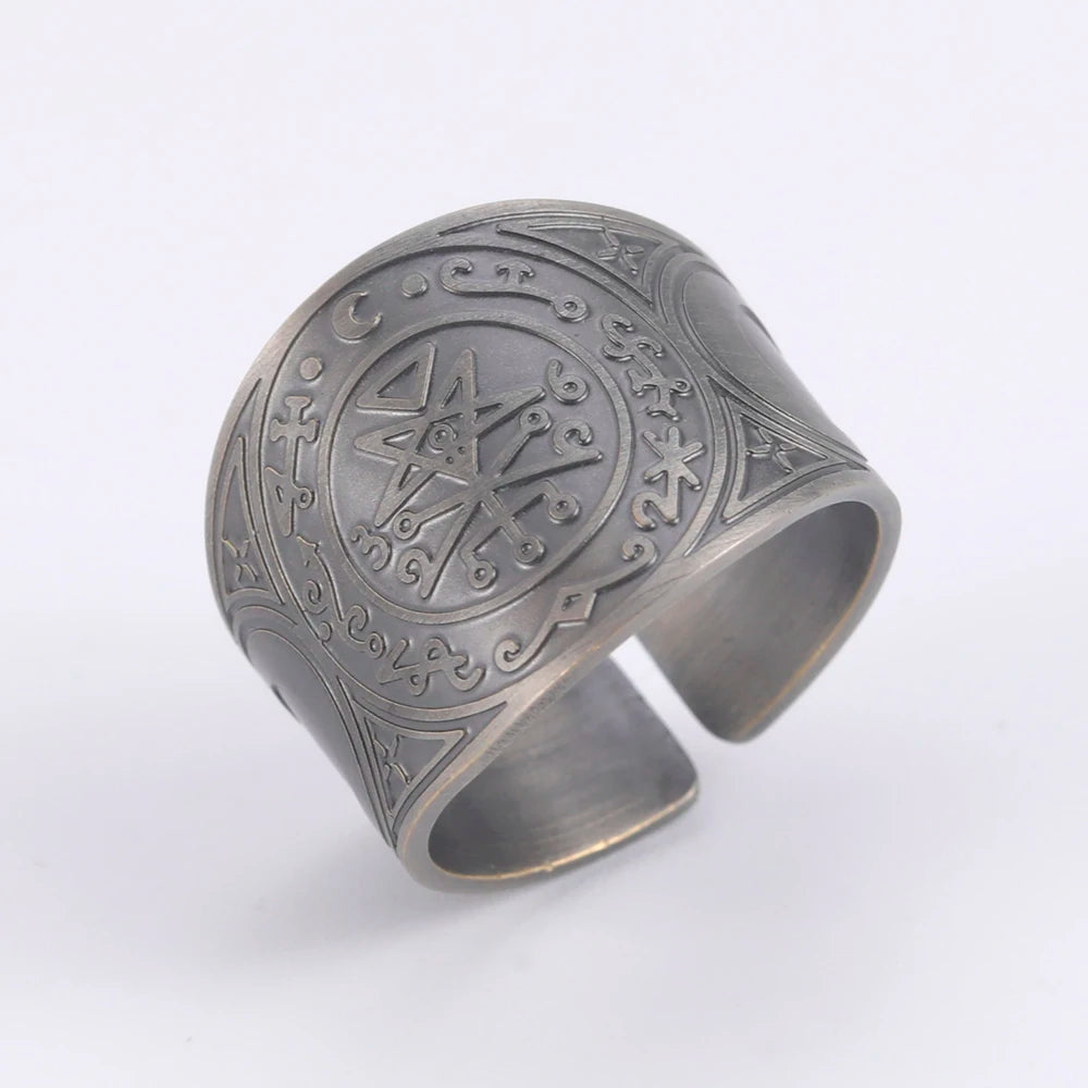Dawapara Archangels Seal Ring – Seal of Solomon | Vintage Amulet Collection