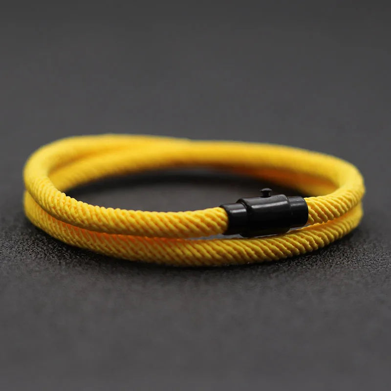 Minimalist Rope Bracelet with Magnetic Clasp