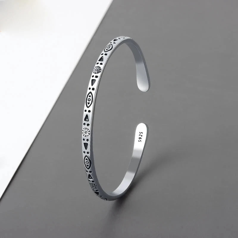 Title: The Artisan Silver – Minimalist & Cultural Open Cuff Bracelets