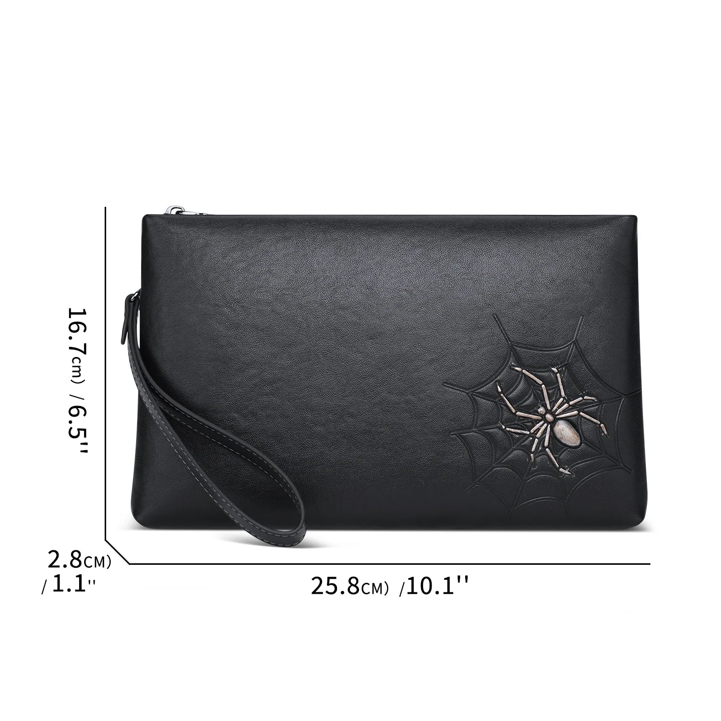 Men's Wallet Long Genuine Leather Head Layer Cowhide Zipper Animal Patterns Wrist Men Phone Purses High Capacity Handbag Clutch
