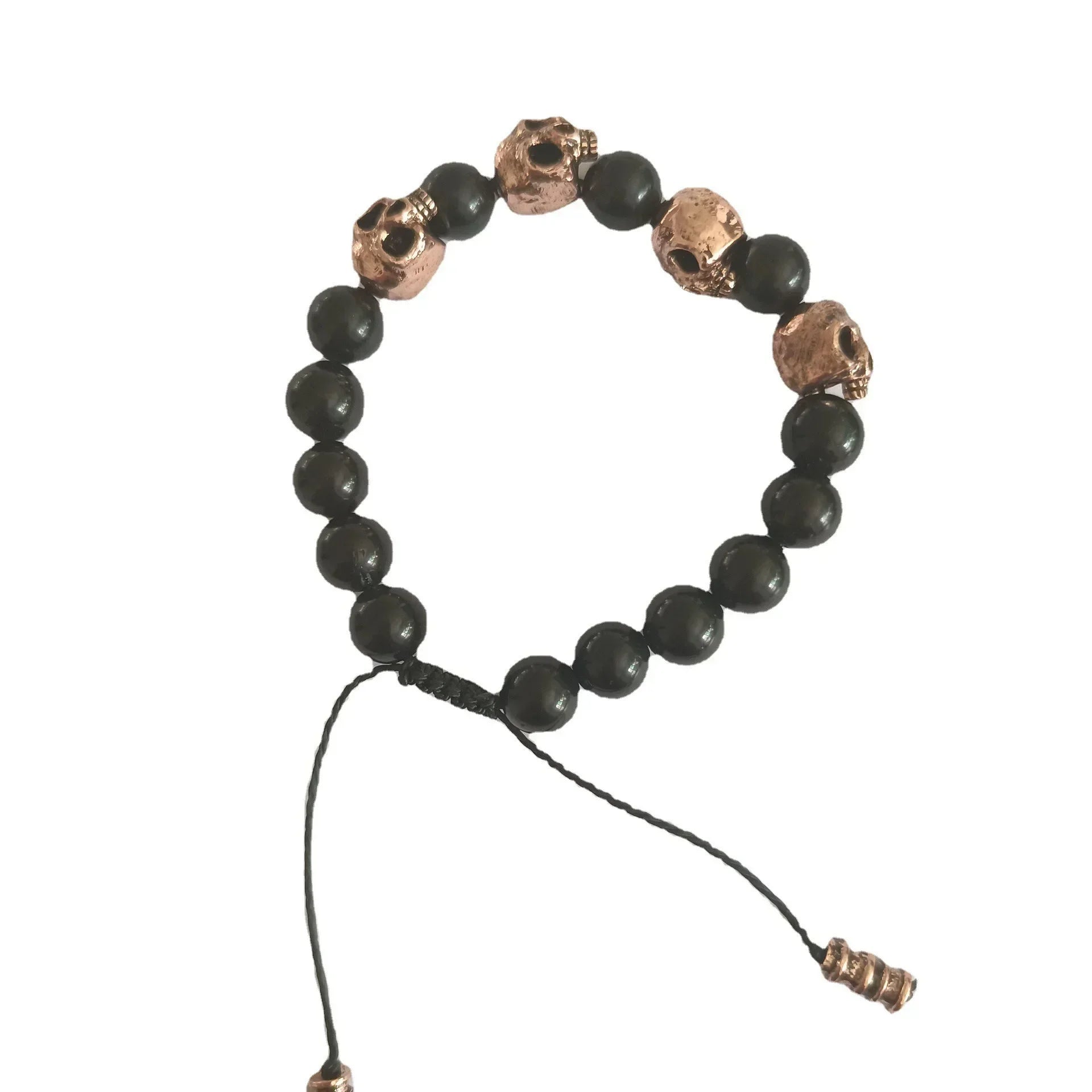 Gravín Gothic Skull Beads Bracelet – Dark Charm Edition