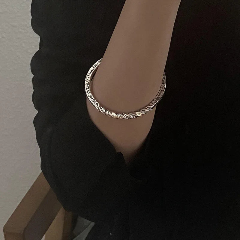 Title: The Artisan Silver – Minimalist & Cultural Open Cuff Bracelets