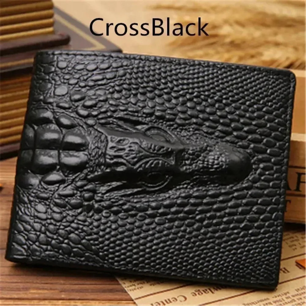 Luxury Crocodile Leather Wallet – Bold, Elegant & Genuine