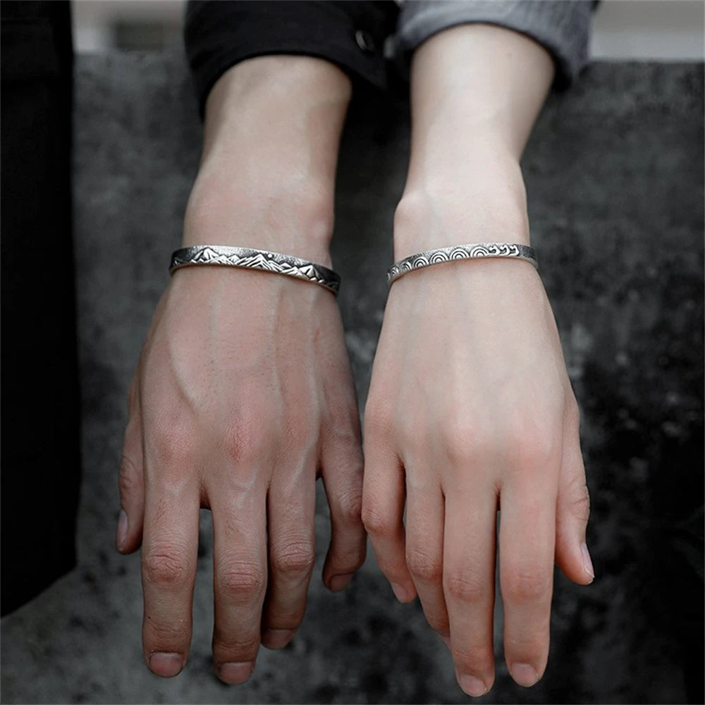 Gravín Men’s Open Cuff Bracelets – Timeless Industrial Steel