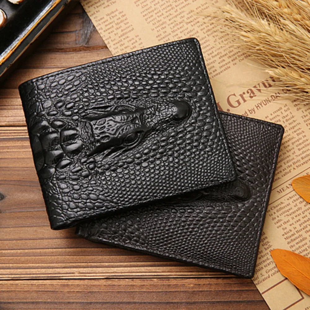 Luxury Crocodile Leather Wallet – Bold, Elegant & Genuine
