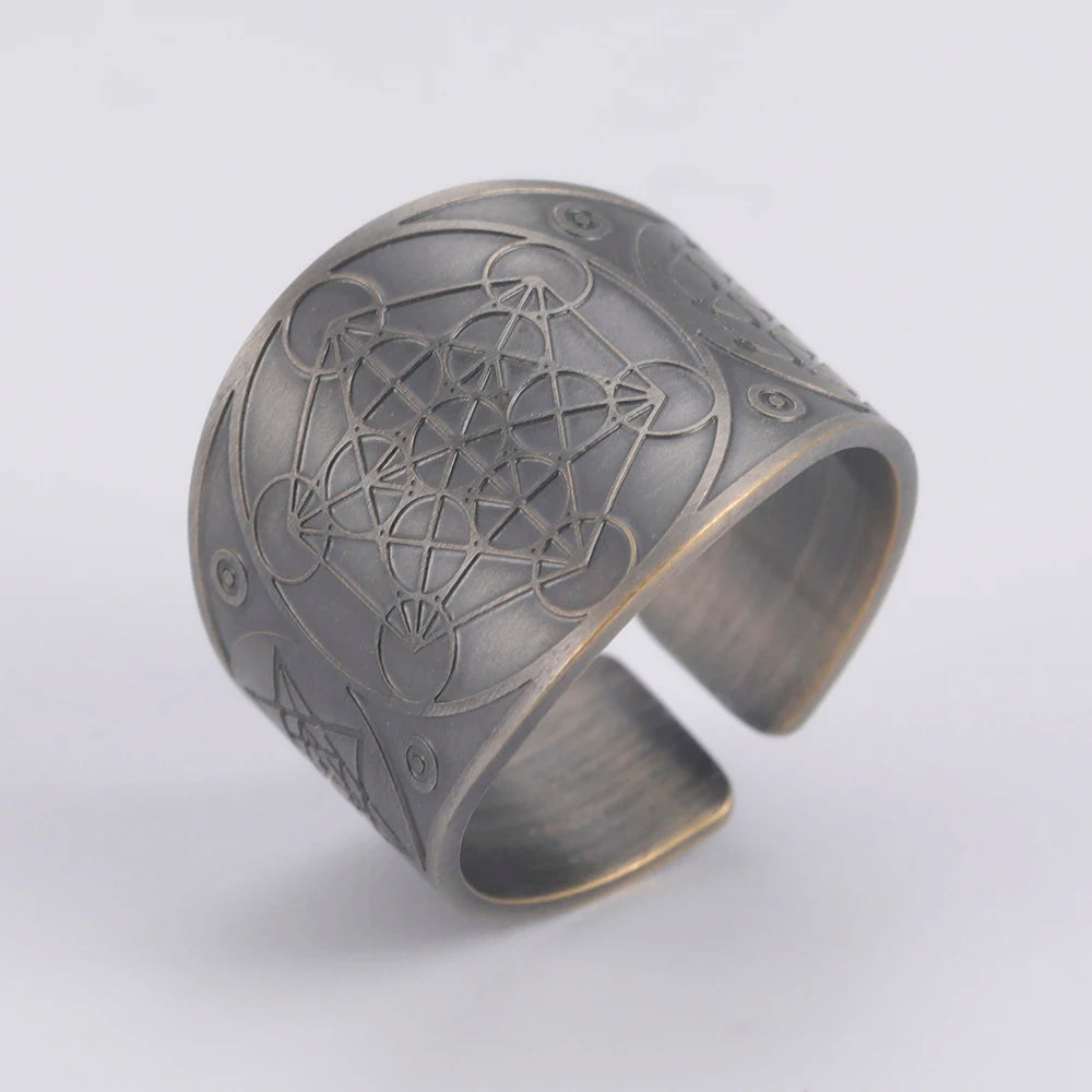 Dawapara Archangels Seal Ring – Seal of Solomon | Vintage Amulet Collection