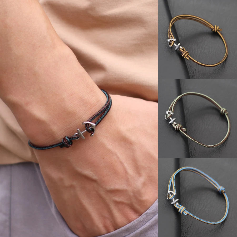 Gravín Anchor Cord – Adjustable Minimalist Bracelet
