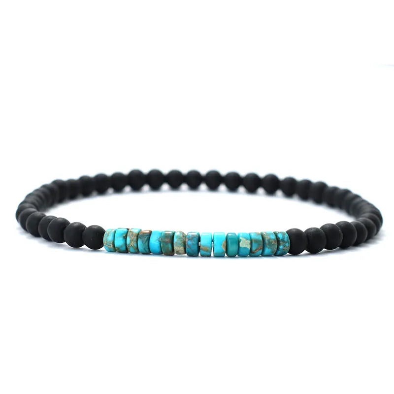 Gravín Slate – 4mm Handmade Emperor Stone & Onyx Bracelet