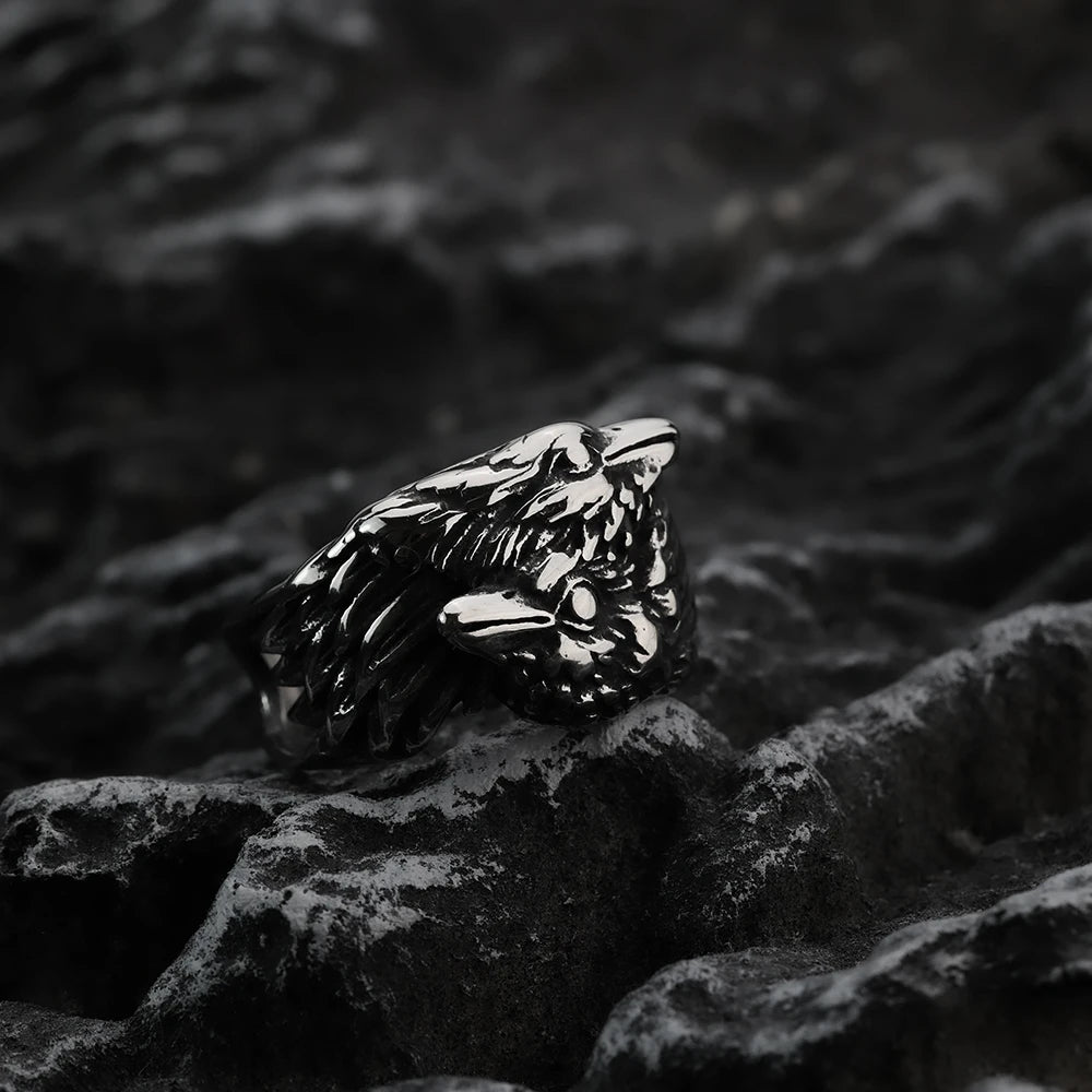 Gravín Nordic Rings – Viking Symbols | Titanium Steel Heritage Series