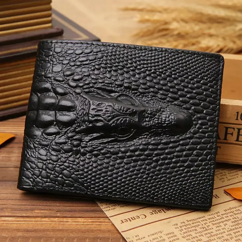 Luxury Crocodile Leather Wallet – Bold, Elegant & Genuine