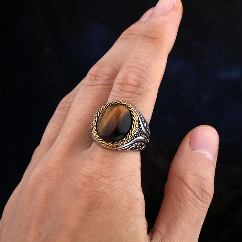 Gravín Rings – Black & Tiger Eye Zircon Collection | 2024
