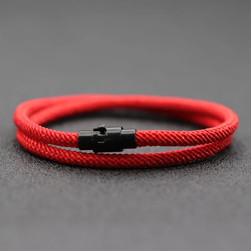 Minimalist Rope Bracelet with Magnetic Clasp