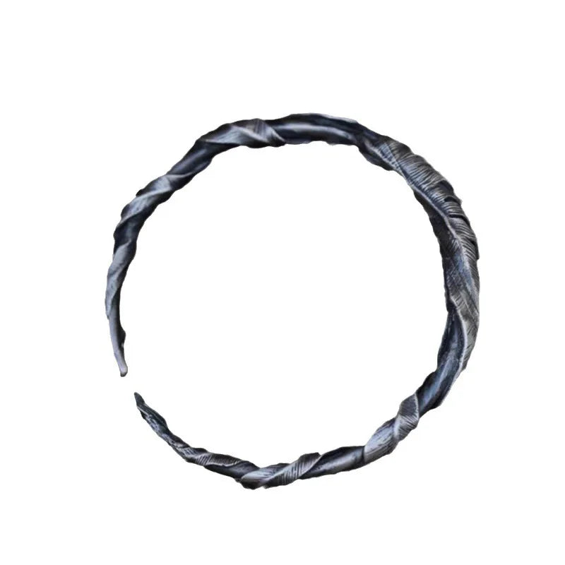 Whisper of Feather – Carved Serenity Cuff