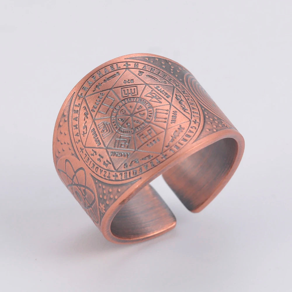 Dawapara Archangels Seal Ring – Seal of Solomon | Vintage Amulet Collection