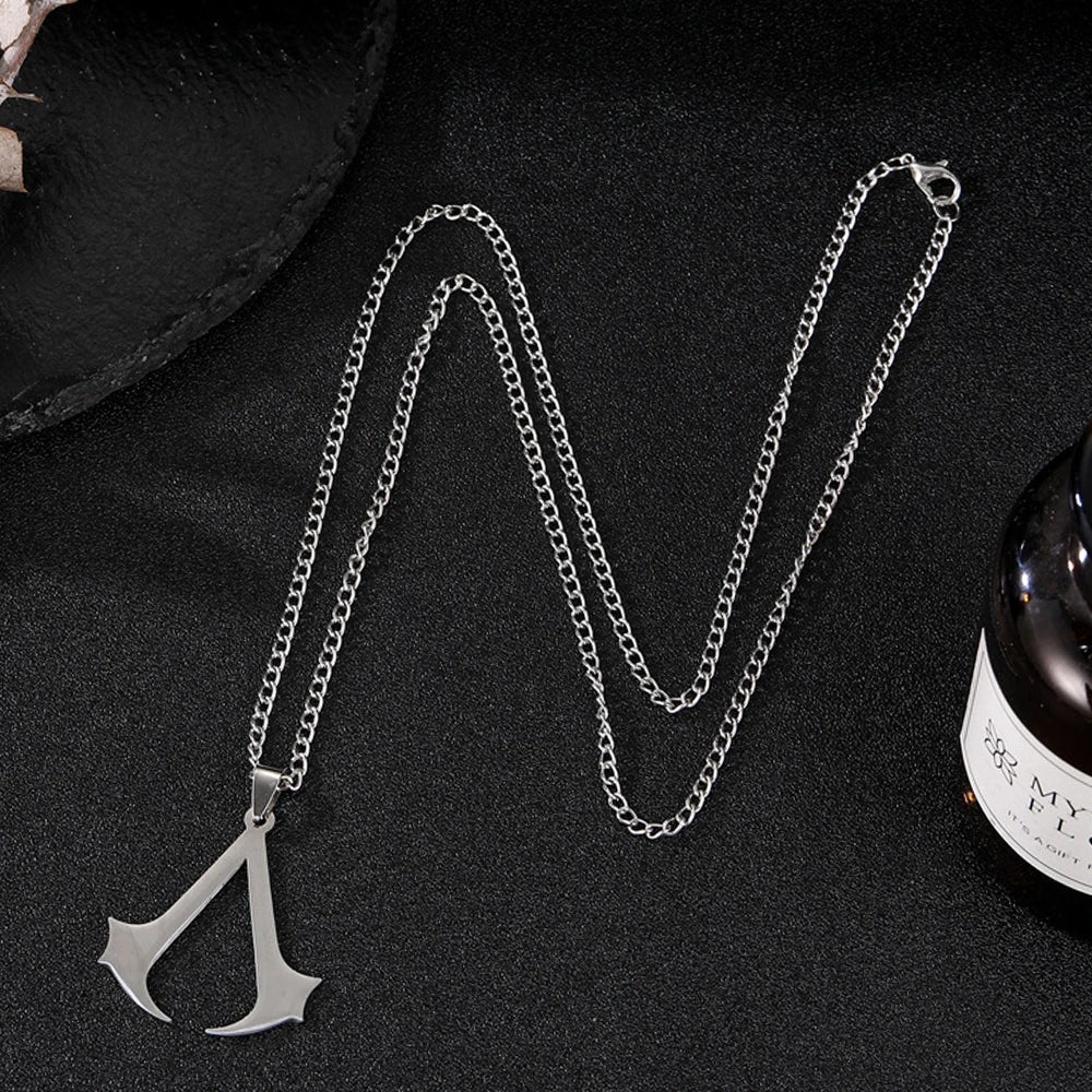Assassin’s Creed Stainless Steel Pendant – Gamer Necklace for Men & Women