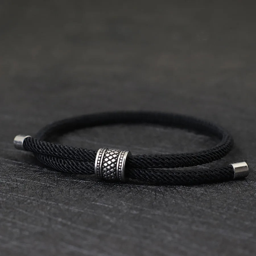 Gravín Classic Nylon Viking Bracelet – Adjustable 4mm Cord