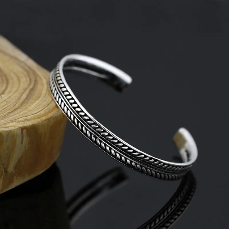 Title: The Artisan Silver – Minimalist & Cultural Open Cuff Bracelets