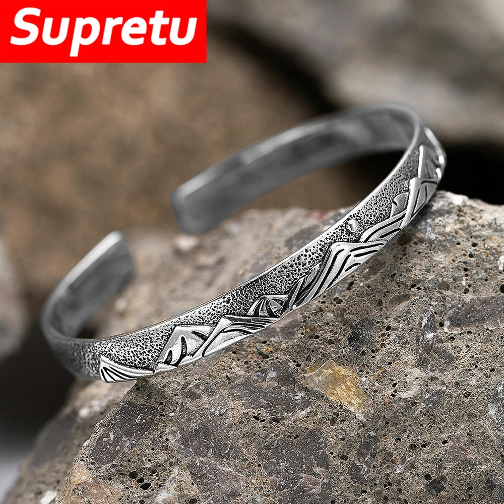 Gravín Men’s Open Cuff Bracelets – Timeless Industrial Steel