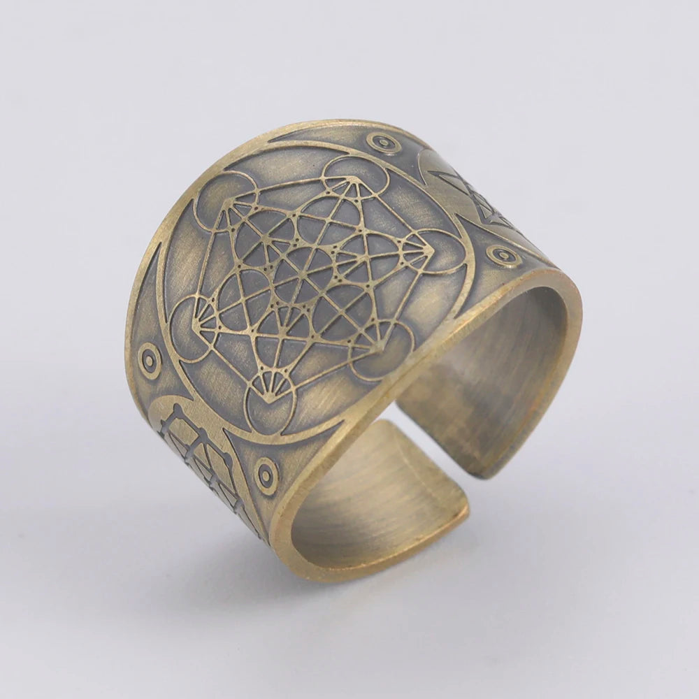 Dawapara Archangels Seal Ring – Seal of Solomon | Vintage Amulet Collection