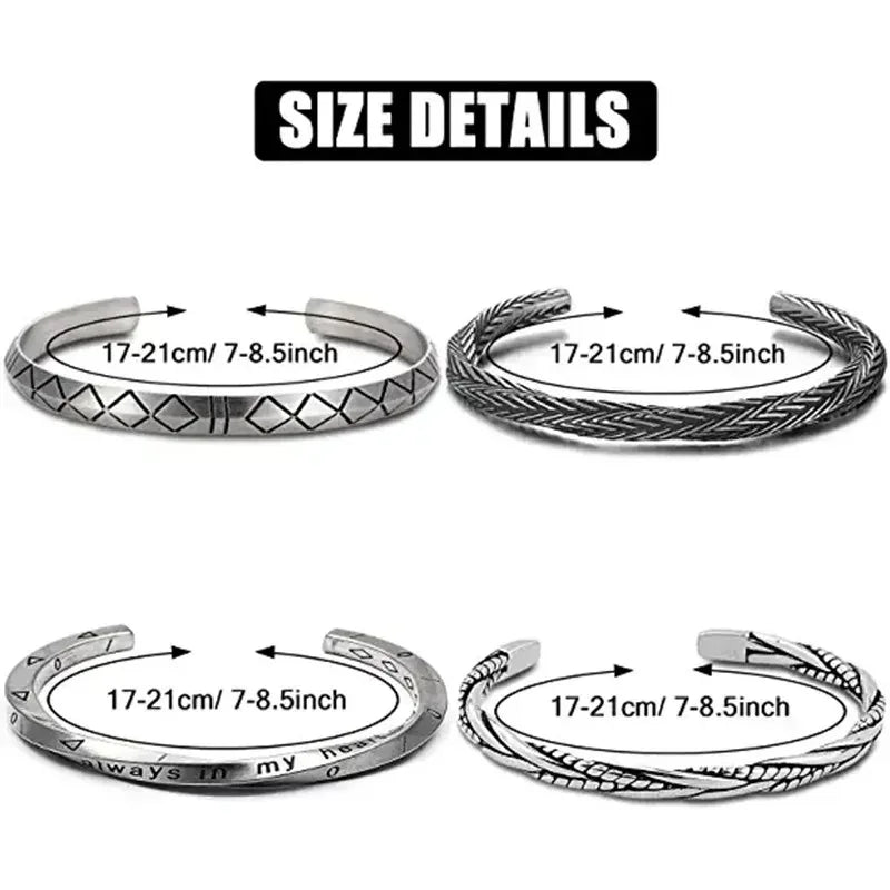 Gravín Steel Cuffs Collection – Modern Metal Bracelets for Men